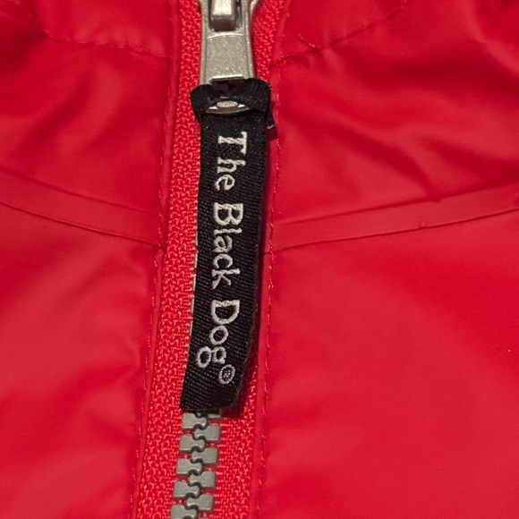 The Black Dog Childs Sz L Reflective Stripe Hooded Lined Windbreaker Unisex - Picture 5 of 6
